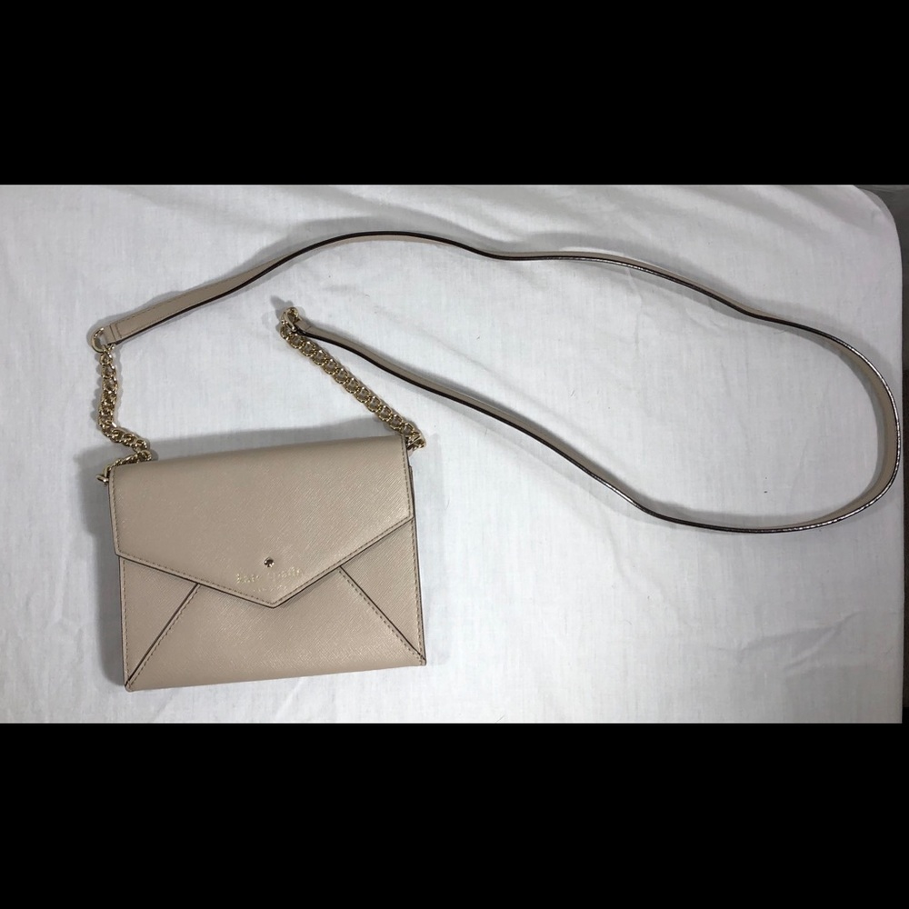 Kate spade beige Monday envelope Crossbody